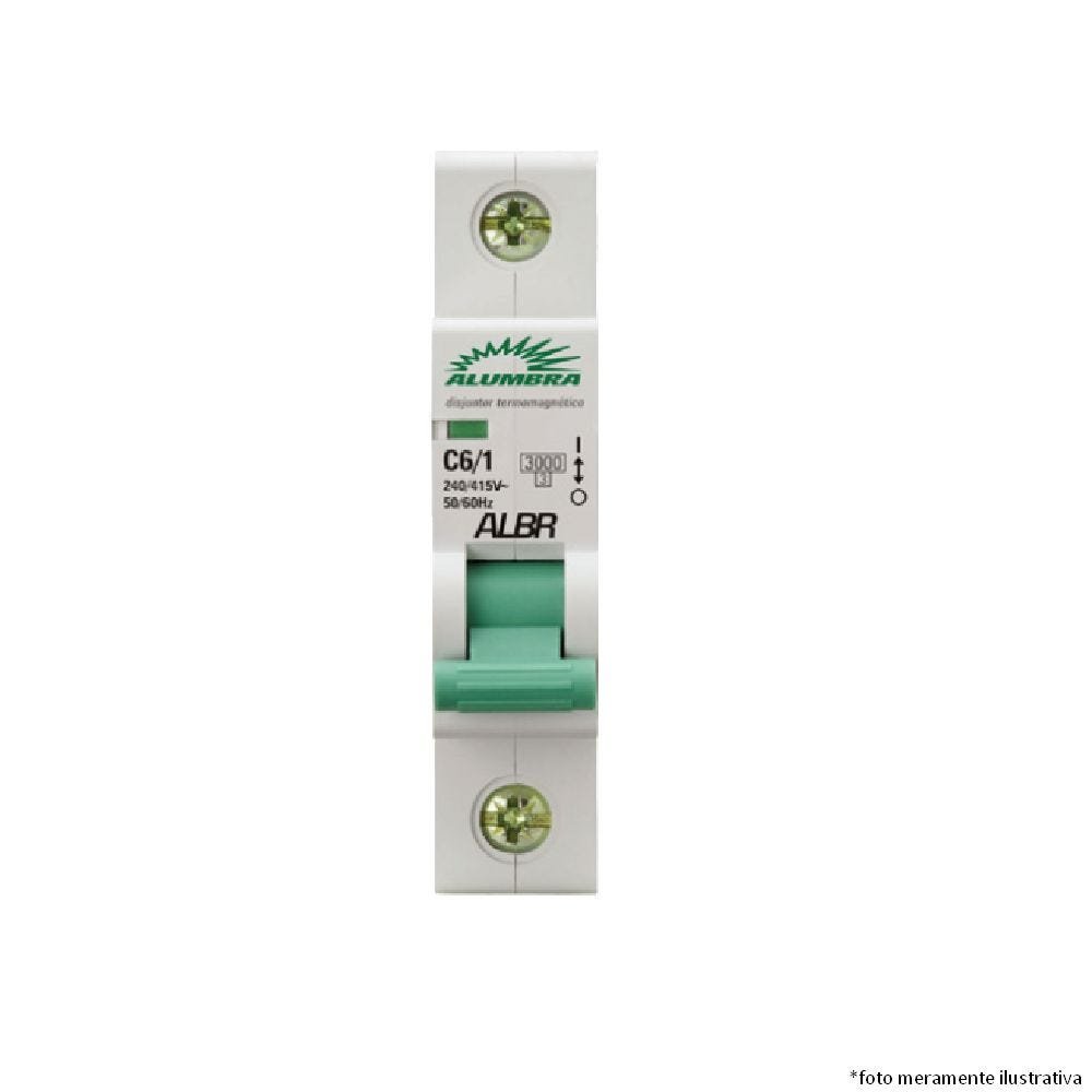 Disjuntor Unipolar 25a Albr Curva C Alumbra - 1
