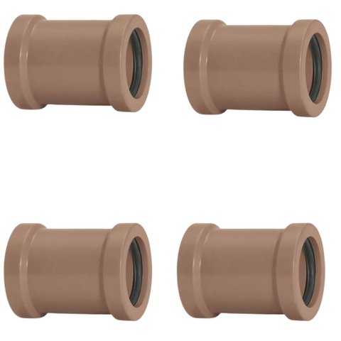 Luva de Correr 20mm Pvc Encanamento Conexão | Akato | Kit 04 Un