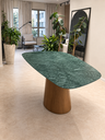 Ver imagem 4 de Mesa de Jantar Orgânica Essenza 140x90cm – Verde Guatemala com Base Freijó