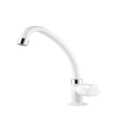 Torneira de Mesa para Cozinha com Bica Móvel Foz Branco Viqua - 1