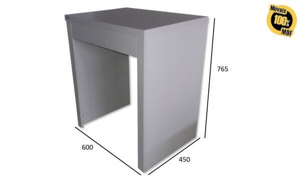 Bancada Escrivaninha Penteadeira 1 Gaveta Closet Quarto Decoração 100% MDF - 2