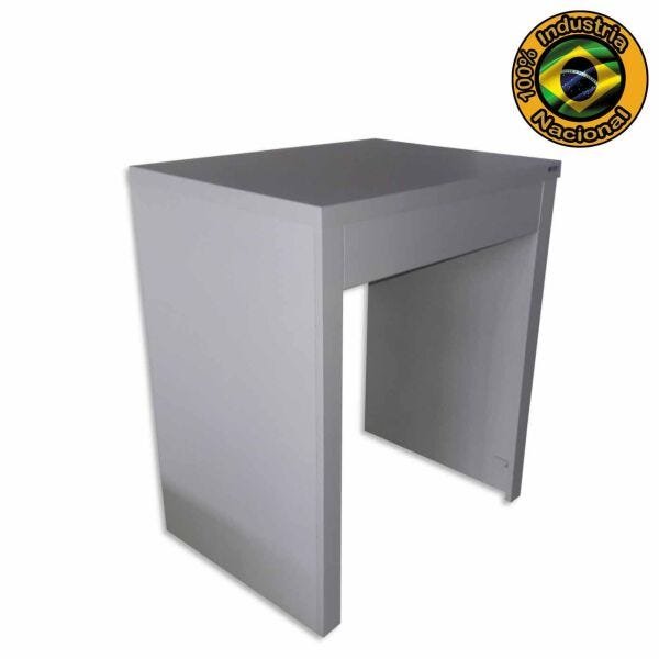 Bancada Escrivaninha Penteadeira 1 Gaveta Closet Quarto Decoração 100% MDF - 4