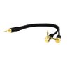 Cabo P2 Mono para 2 P2 Estereo 90° - 20 Cm - 1