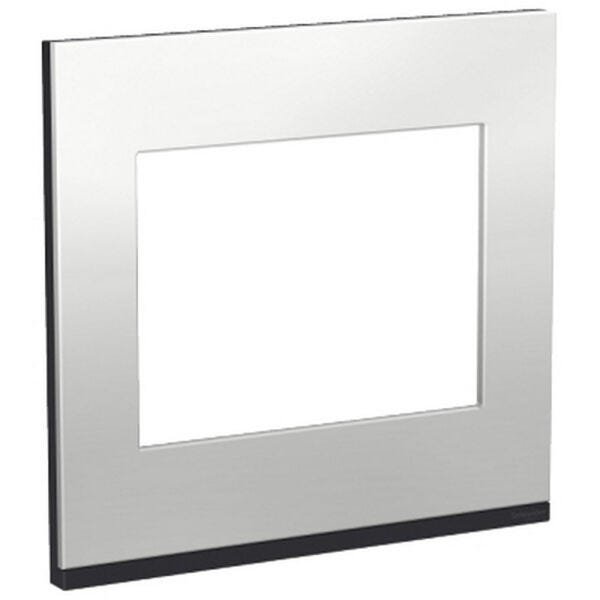 PLACA SUPORTE 4X4 6 POSTOS CLASS GR / ALUMINIUM METAL ORION SCHNEIDER - 1