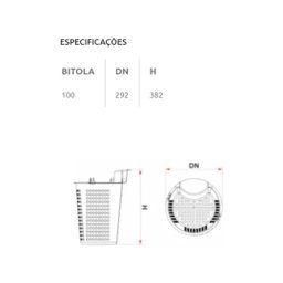 CESTO DE LIMPEZA PARA CAIXA DE GORDURA 18L PVC TIGRE - 7
