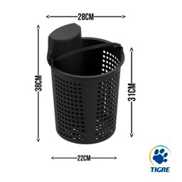 CESTO DE LIMPEZA PARA CAIXA DE GORDURA 18L PVC TIGRE - 6