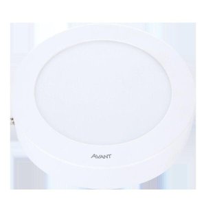 Led Painel Pop Sobrepor Redondo 22 Diâmetro Am 3000k 18w Bivolt Avant