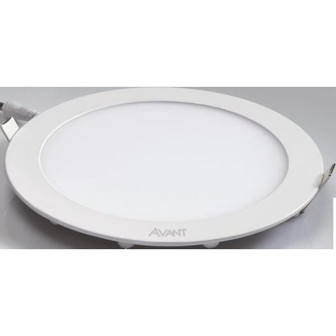 Led Painel Pop Embutir Redondo 22 Diâmetro AM 3000k 18w Bivolt 1260 Avant