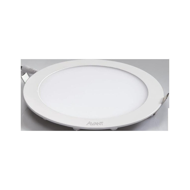 Led Painel Pop Embutir Redondo 22 Diâmetro AM 3000k 18w Bivolt 1260 Avant