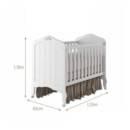 Berço Mini Cama Flex Harmonia - Branco - 5
