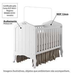 Berço Mini Cama Flex Harmonia - Branco - 2