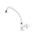 Ver imagem 1 de Torneira de Mesa para Cozinha com Bica Móvel Marujá Branco Viqua