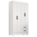 Ver imagem 2 de Guarda Roupa 4 Portas Barras Branco