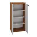Ver imagem 5 de Armário para Escritório com 2 Portas e 3 Prateleiras Y37 Freijó/Branco Artany