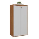 Ver imagem 2 de Armário para Escritório com 2 Portas e 3 Prateleiras Y37 Freijó/Branco Artany