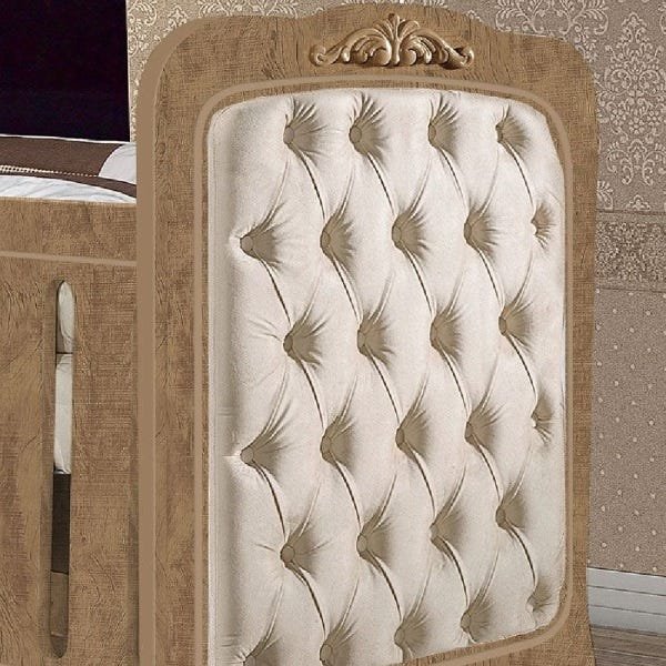 Berço de Bebe Imperial C/Capitonê Planet Baby Selo Inmetro:Amêndoa - 5