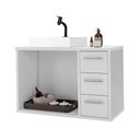 Ver imagem 6 de Conjunto Gabinete Banheiro com Cuba e Espelho Turin 80 Br