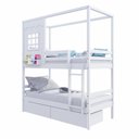Ver imagem 5 de Beliche Casinha Reta com 02 Gavetas Madeira Maciça Branco Housin