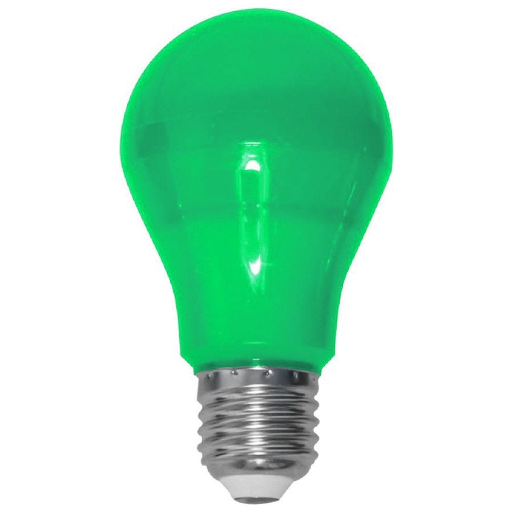 Lâmpada Bulbo Led 10w E27 Verde Bivolt Luminatti Lm211 - 1