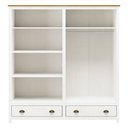 Ver imagem 2 de Guarda Roupa 4 Portas 2 Gavetas Topazio - Branco/carvalho