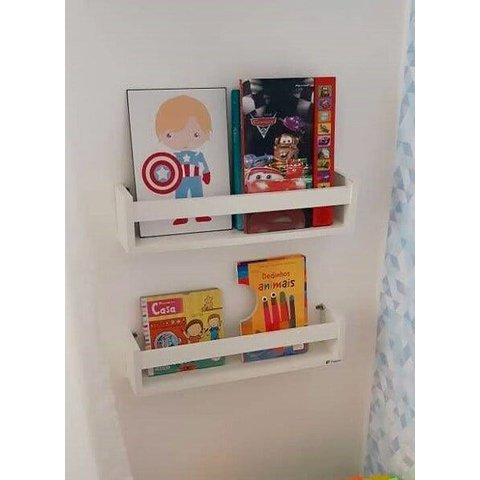 Revisteiro Infantil Resistente Em MDF Kit 2 Peças