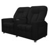 Poltrona Reclinável 2 Lugares Sala de Cinema Romeo F05 Facto Preto - Lyam Decor - 1