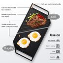 Ver imagem 2 de Cooktop a Gás Amzchef 30" com 5 Queimadores Sabaf e Chapa Dupla (inox)