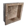 Nicho RW para Banheiro Mármore Travertino Comercial Com Borda A: 30cm. X C: 30cm. - 1
