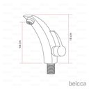 Ver imagem 2 de Torneira para Banheiro Misturador Monocomando Baixa Rose de Bancada Belcca- Tbmr-02