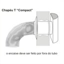 Ver imagem 2 de Chamine Tee Para Exaustão de Aquecedores A Gas 120mm Em Aluminio
