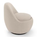 Ver imagem 5 de Poltrona Orgânica Living Memphis Base Giratória Bouclê Bege - Desk Design