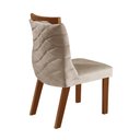 Ver imagem 5 de Conjunto Sala de Jantar Mesa Lottus Tampo MDF e Vidro e 4 Cadeiras Porto