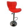 Banqueta Cadeira Giratorio Encosto Formiga Cozinha Bar Casa Aço Cromado Courissimo - 4