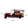 Enfeite Miniatura Caminhao Bombeiro Decoração Casa Vintage Retro 45cm Metal - 4