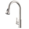 Torneira Goumet Monocomando Pull Down Bancada Mesa Cozinha Metal Escovado - 1