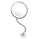Ver imagem 1 de Espelho Luz Led 360 Flexível 10x Aumento Ventosa Maquiagem Barba Depilaçao
