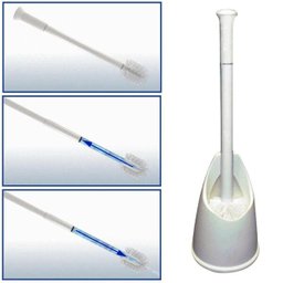 Escova Sanitaria Limpa Vaso Banheiro Lavabo Suporte Pulverizador Jato Água Higienizaçao - 5