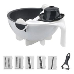 Cortador Fatiador Multifuncional Legumes Salada Frutas Cozinha Alimentos Ralador Escorredor - 10