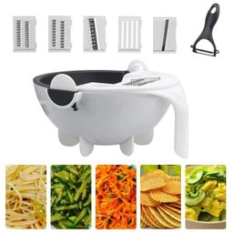 Cortador Fatiador Multifuncional Legumes Salada Frutas Cozinha Alimentos Ralador Escorredor - 2