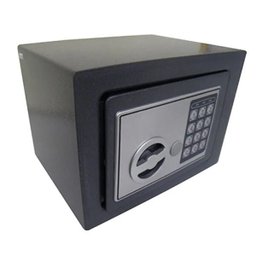 Cofre Eletronico Teclado Numerico 2 Chaves Segredo Preto - 1