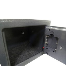 Cofre Eletronico Teclado Numerico 2 Chaves Segredo Preto - 2