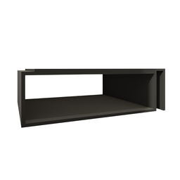 Mesa de Centro para de Sala Estar Retangular Moderna Mdf Plancasa Preto Tx - 10
