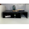Mesa de Centro para de Sala Estar Retangular Moderna Mdf Plancasa Preto Tx - 7