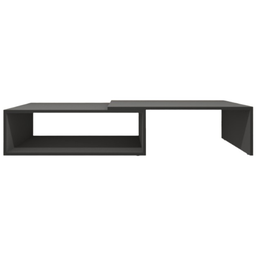 Mesa de Centro para de Sala Estar Retangular Moderna Mdf Plancasa Preto Tx - 11