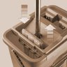 Balde Mop Multiuso Limpeza Para Casa Limpador Faxina Wash - 2
