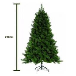 Arvore de Natal Pinheiro Decoraçao Natalina Enfeite 2 Metros e 10 Centimetros 900 Galhos Casa - 2