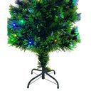 Ver imagem 3 de Arvore de Natal Natalina Fibra Otica Led Rgb 1 Metro 20cm Topo Estrela Decoraçao Fim de Ano Enfeite