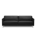 Ver imagem 6 de Sofá Decorativo Anthony 4 Lugares Sala de Estar 270cm Pés em Aço Couro Preto G88 - Gran Belo