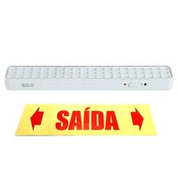 Luminária de Emergência Lâmpada 60 Leds Bateria Recarregavel Luz Iluminaçao Empresa Comercio Casa - 2 Luminária de Emergência Lâmpada 60 Leds Bateria Recarregavel Luz Iluminaçao Empresa Comercio Casa - 2