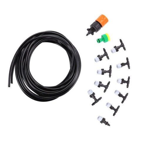 Mangueira Climatizadora Sistema Irrigação Kit 5 Jardim Grama 10 M